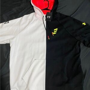 NWT Under Armour Embiid Black and White Pullover Hoodie